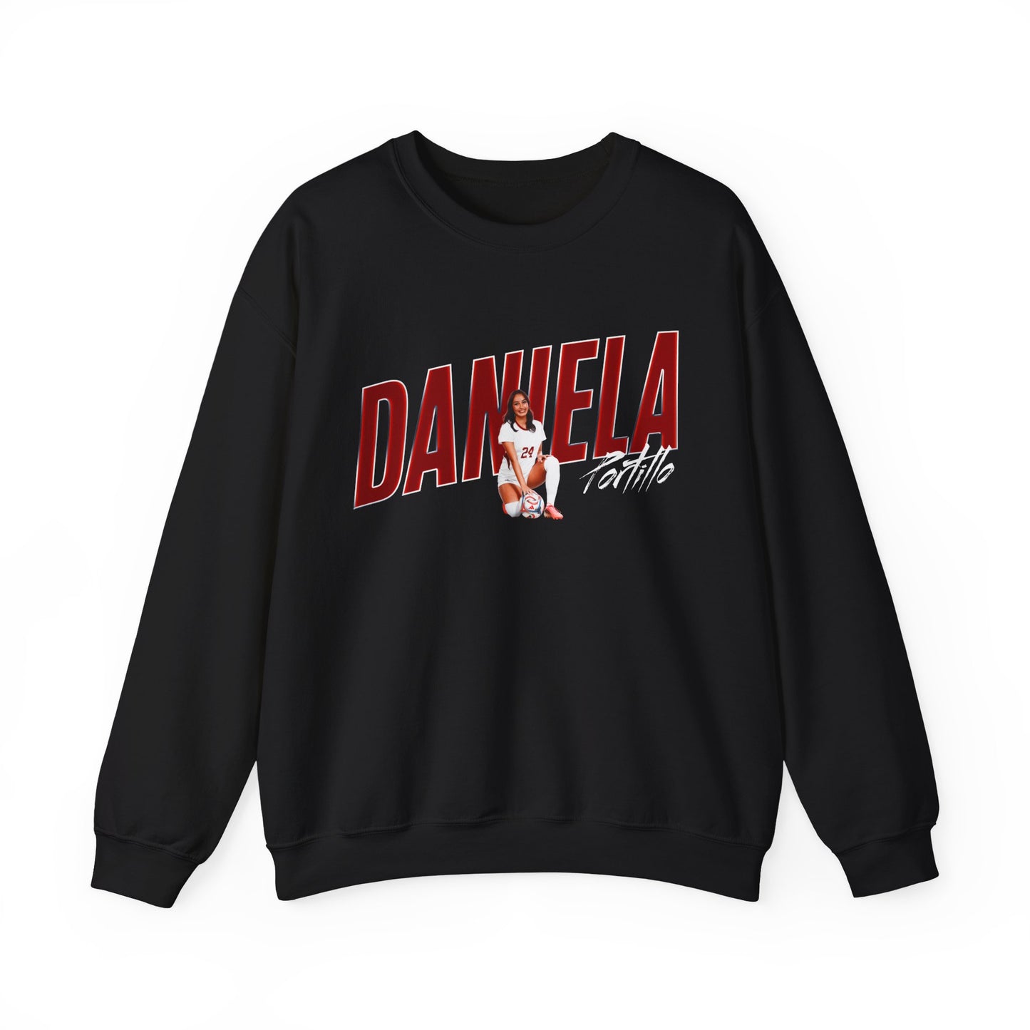 Daniela Portillo Cursive Combo Colored Crewneck Sweatshirt
