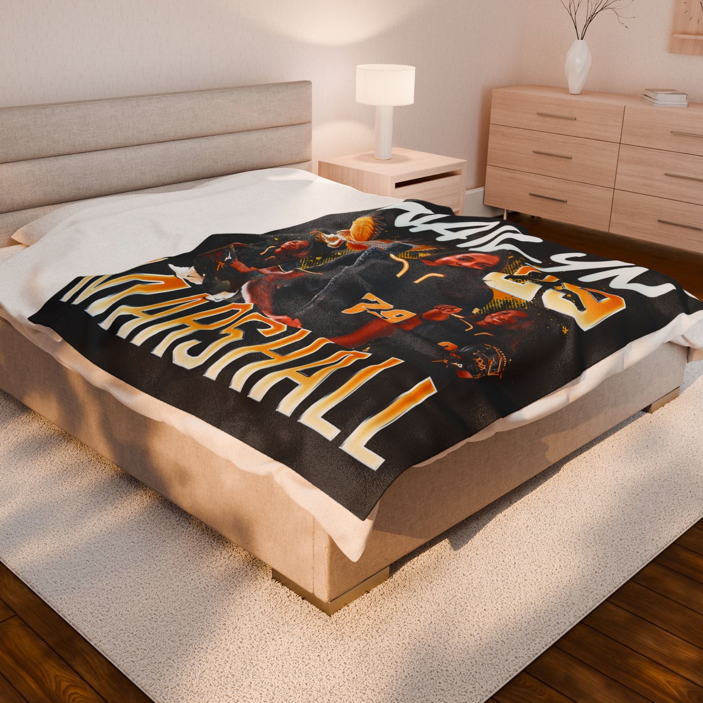 Nailyn Marshall 60"-80" Plush Blanket