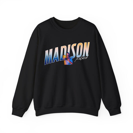 Madison Roland Cursive Combo Crewneck Sweatshirt