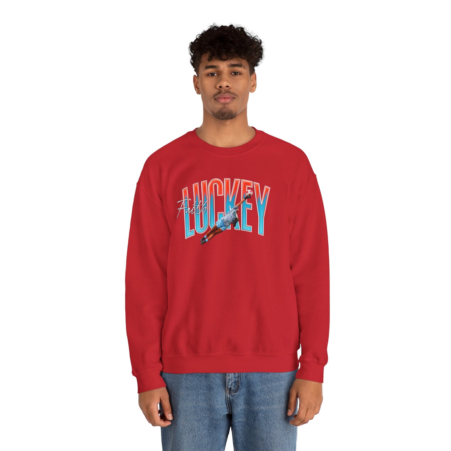 Faith Luckey Big Last Name Crewneck Sweatshirt