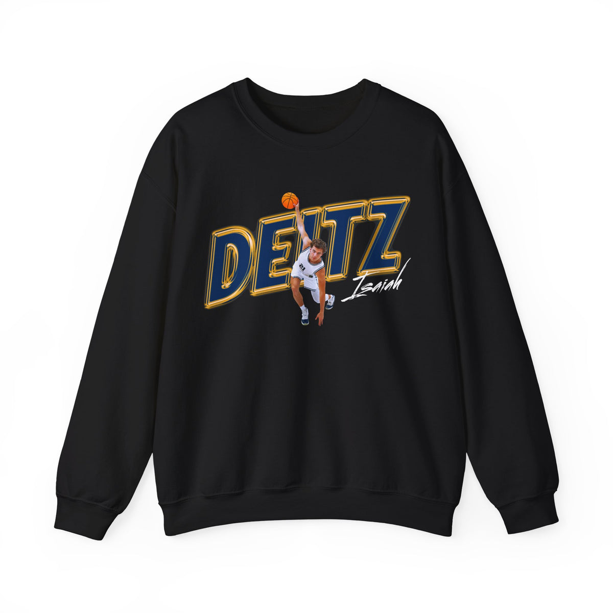 Isaiah Deitz Cursive Combo Colored Crewneck Sweatshirt