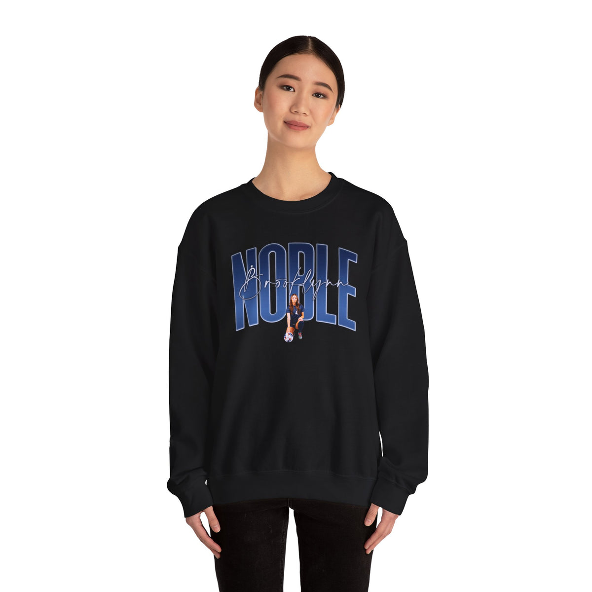 Brooklynn Noble Curved Combo Colored Crewneck Sweatshirt