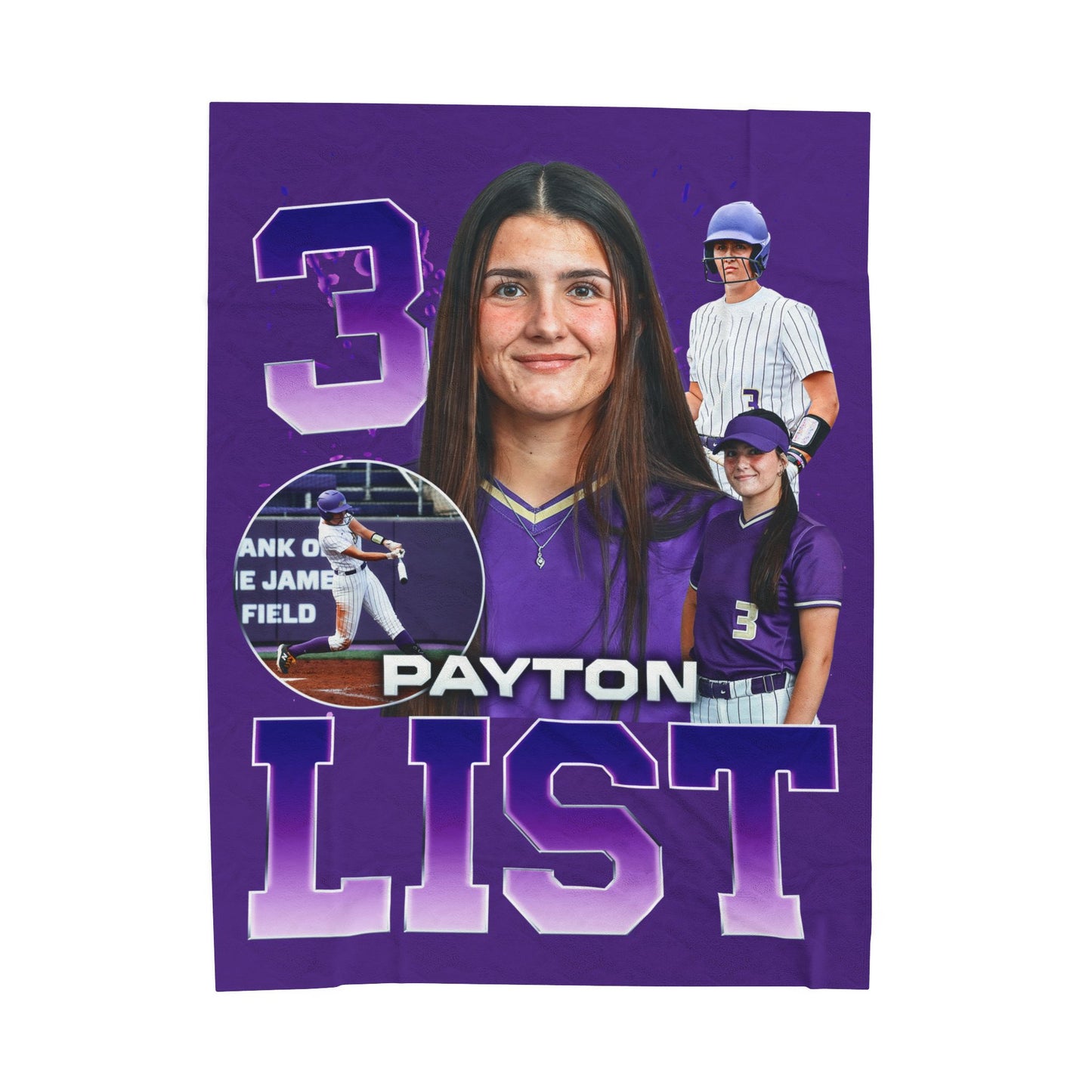 Payton List 60"-80" Plush Blanket