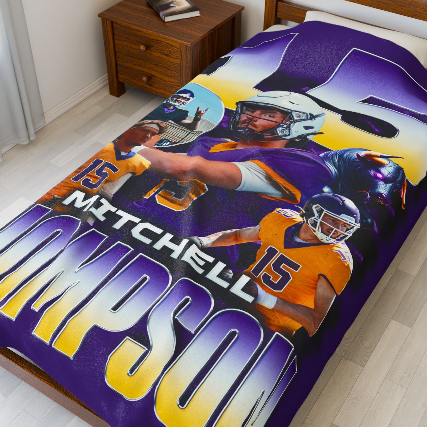 Mitchell Thompson 60"-80" Plush Blanket