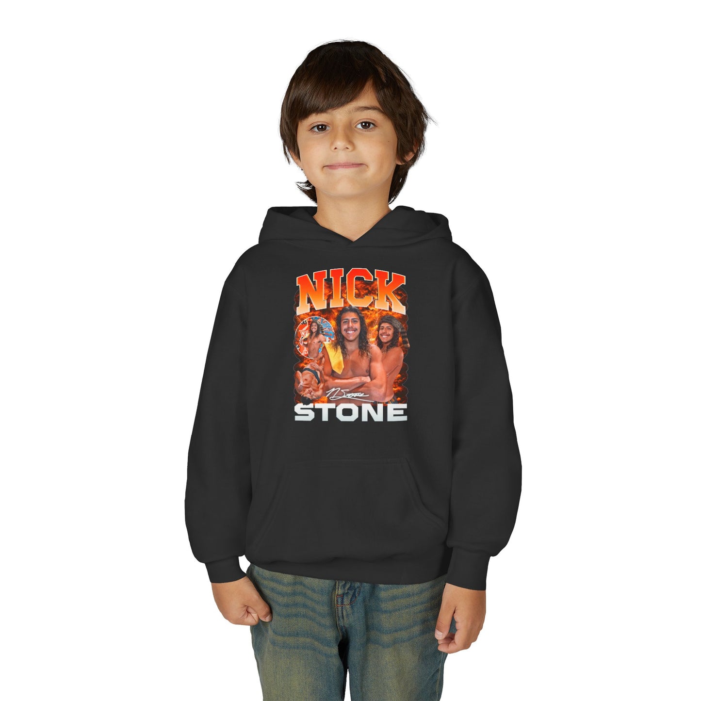 Nick Stone Lightning Storm Kids Hoodie