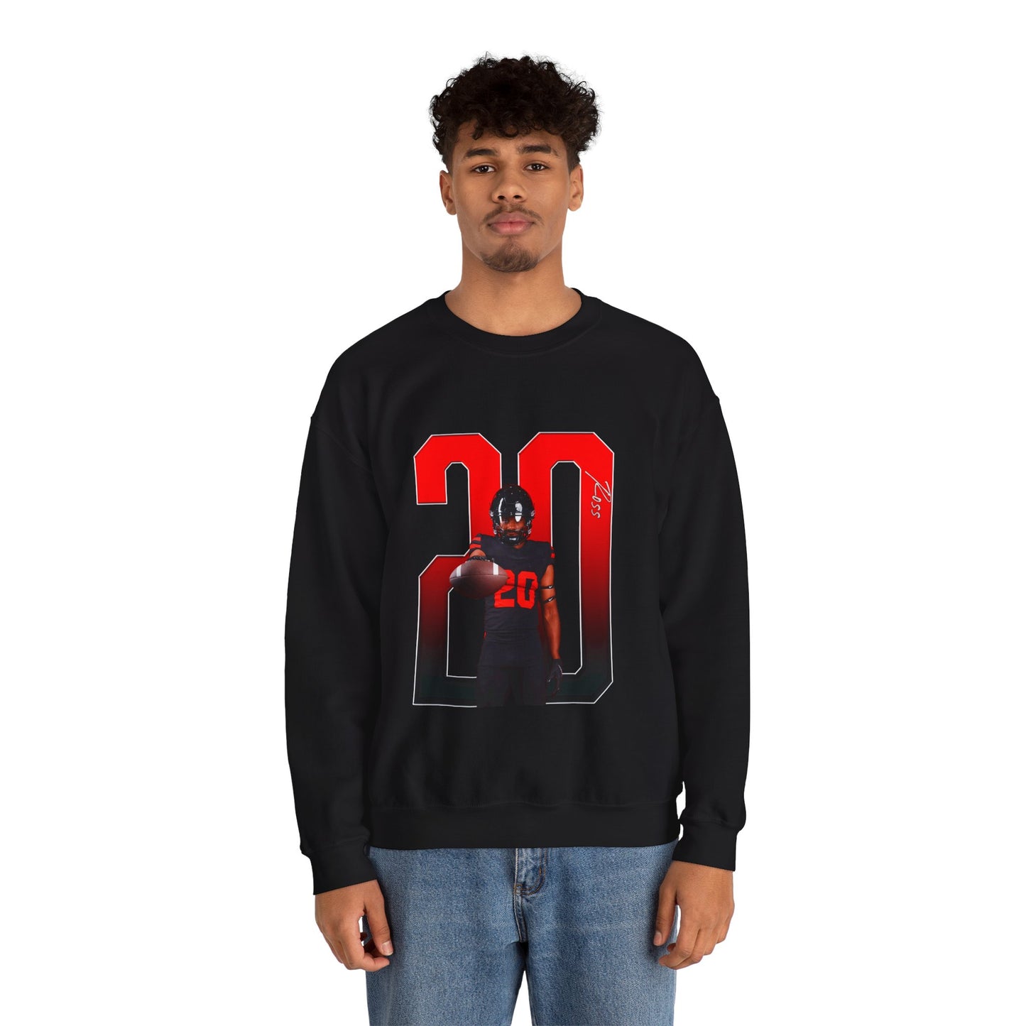 Malik Ross Player Icon Number Crewneck Sweatshirt