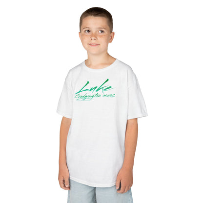 Luke Crudgington Cursive Name & Number Kids Tee