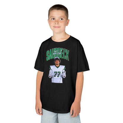 Jacob Saurbeck Curved Combo Colored  Kids Tee