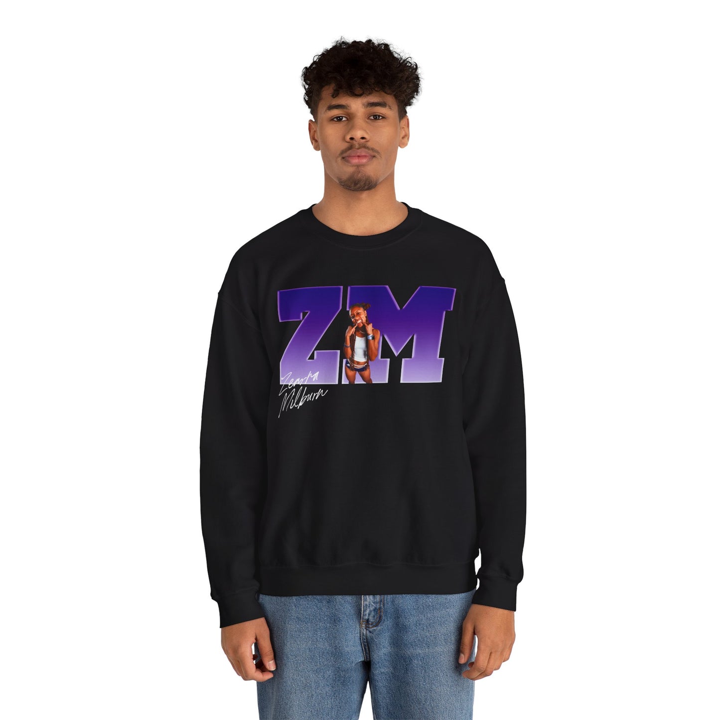 Zearra Milburn Big Initials Crewneck Sweatshirt
