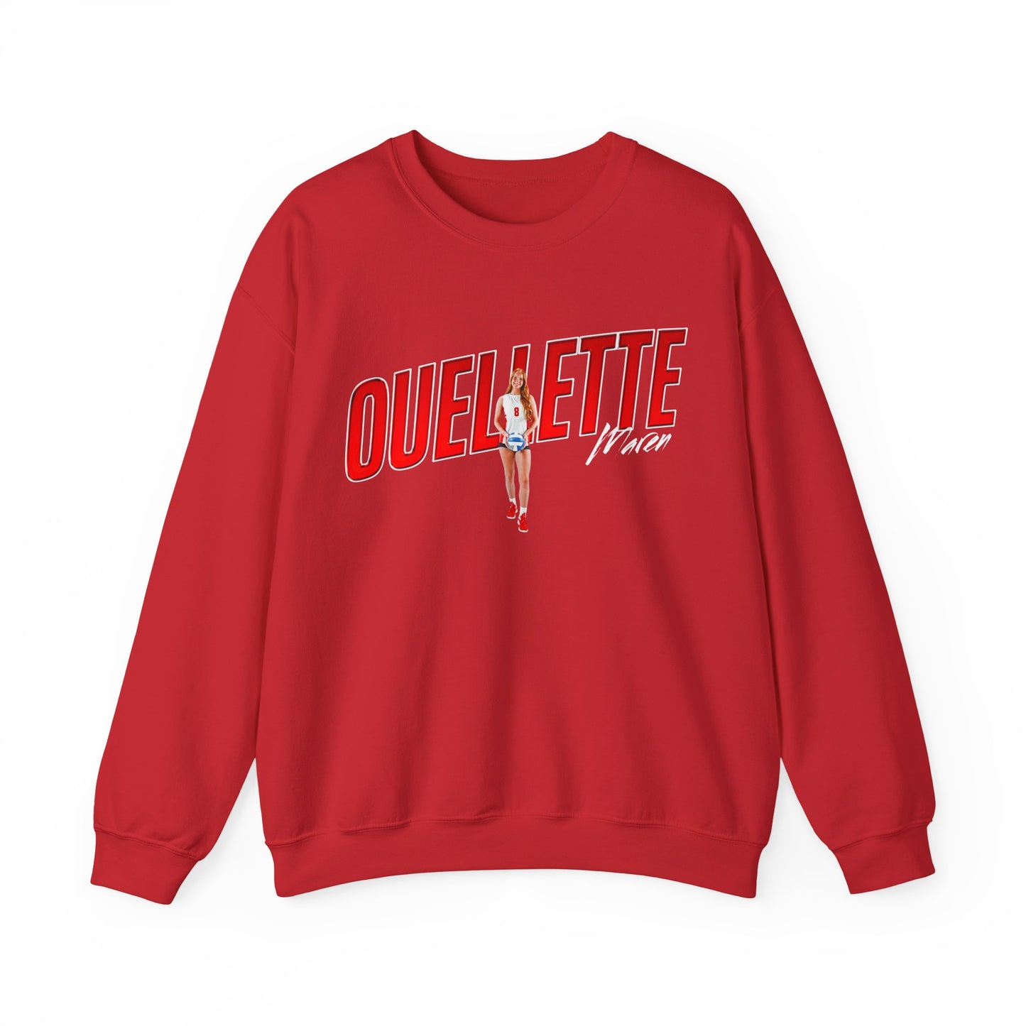 Maren Ouellette Cursive Combo Colored Crewneck Sweatshirt