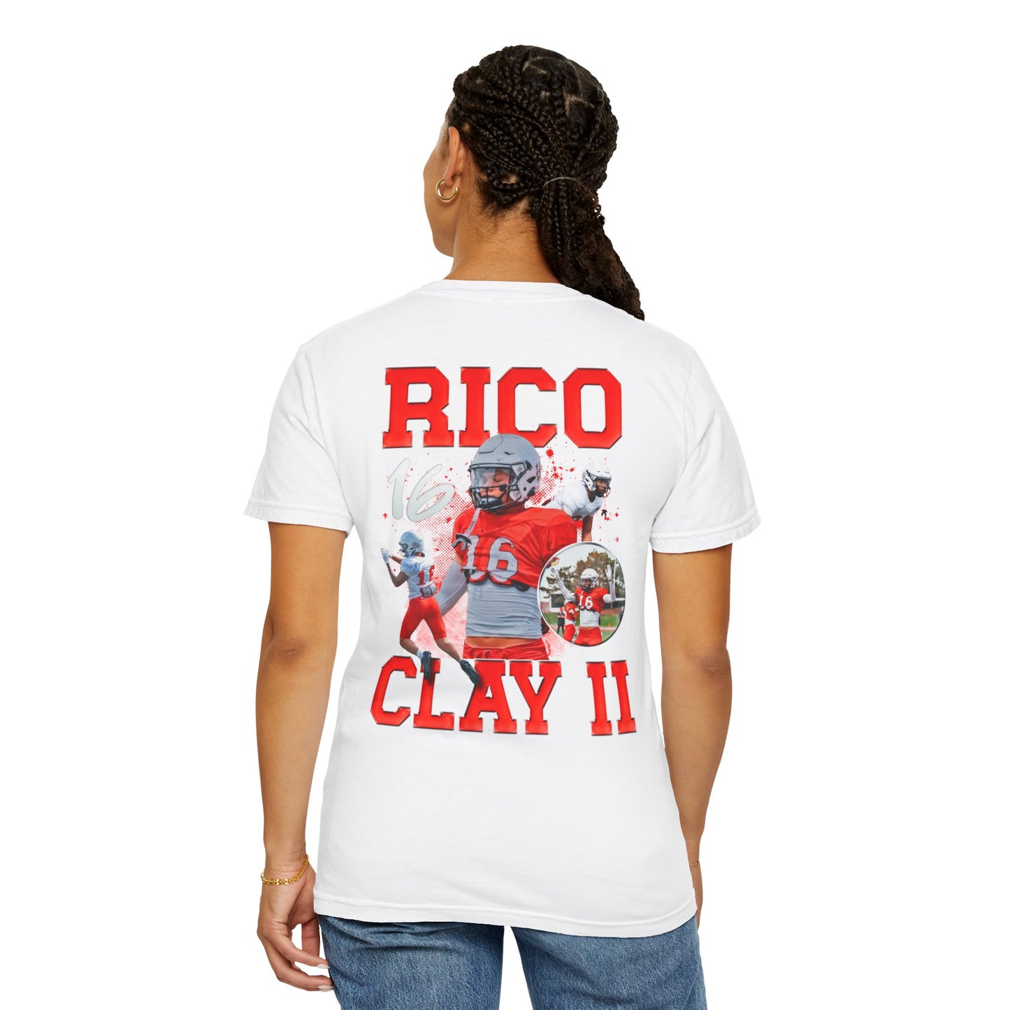 Rico Clay II Logo Front & Back Premium Tee