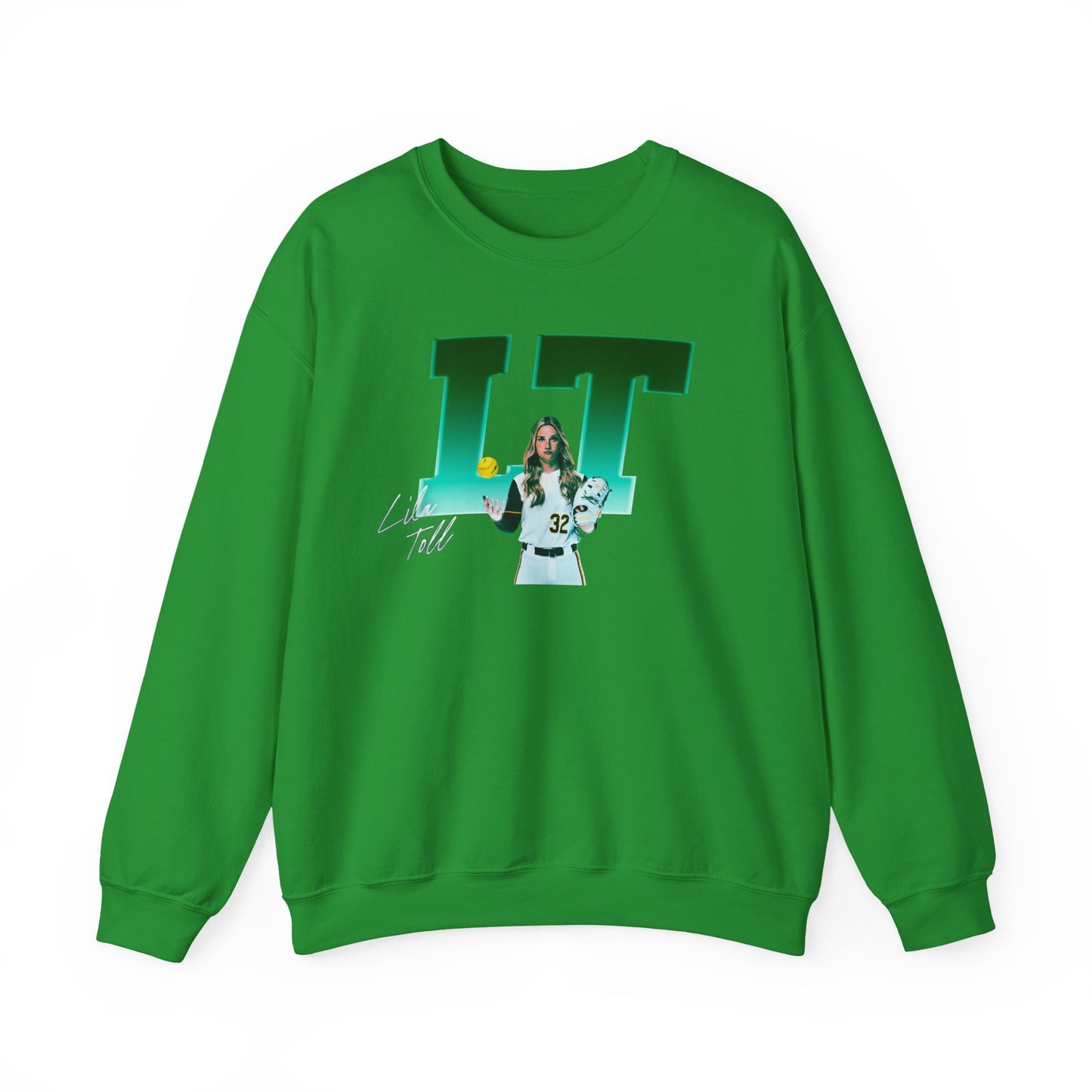 Lila Toll Big Initials Colored  Crewneck Sweatshirt