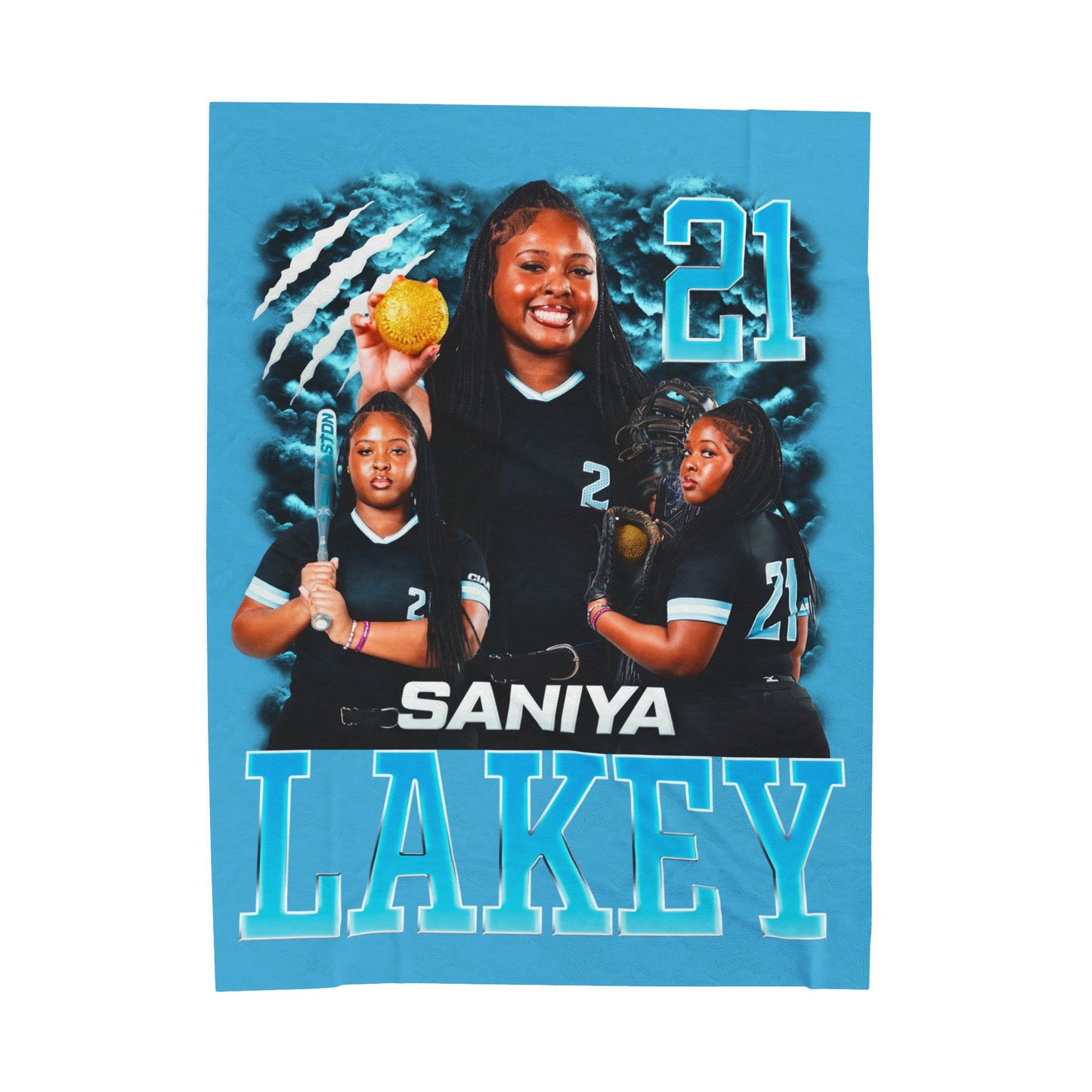 Saniya Lakey 60"-80" Plush Blanket