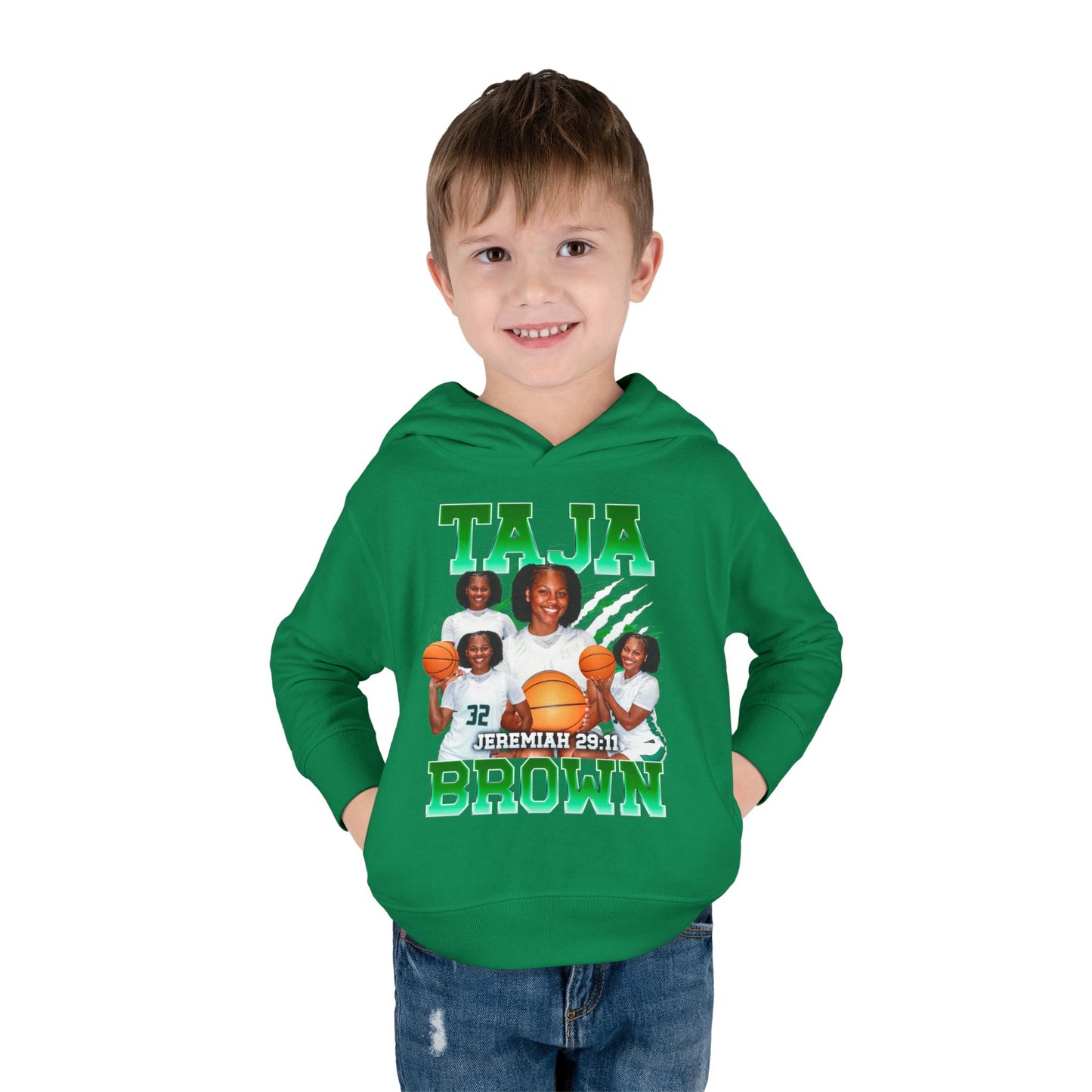 Taja Brown Toddler Pullover Hoodie