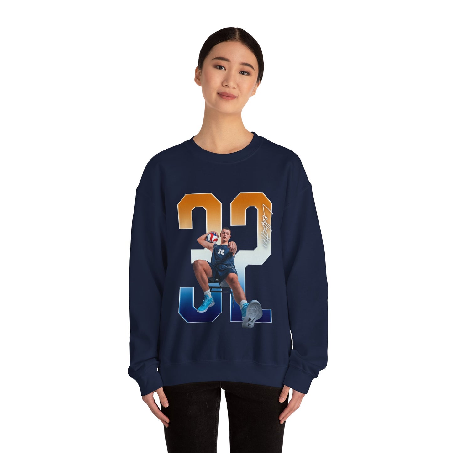 Blu Ledbetter Player Icon Number Crewneck Sweatshirt