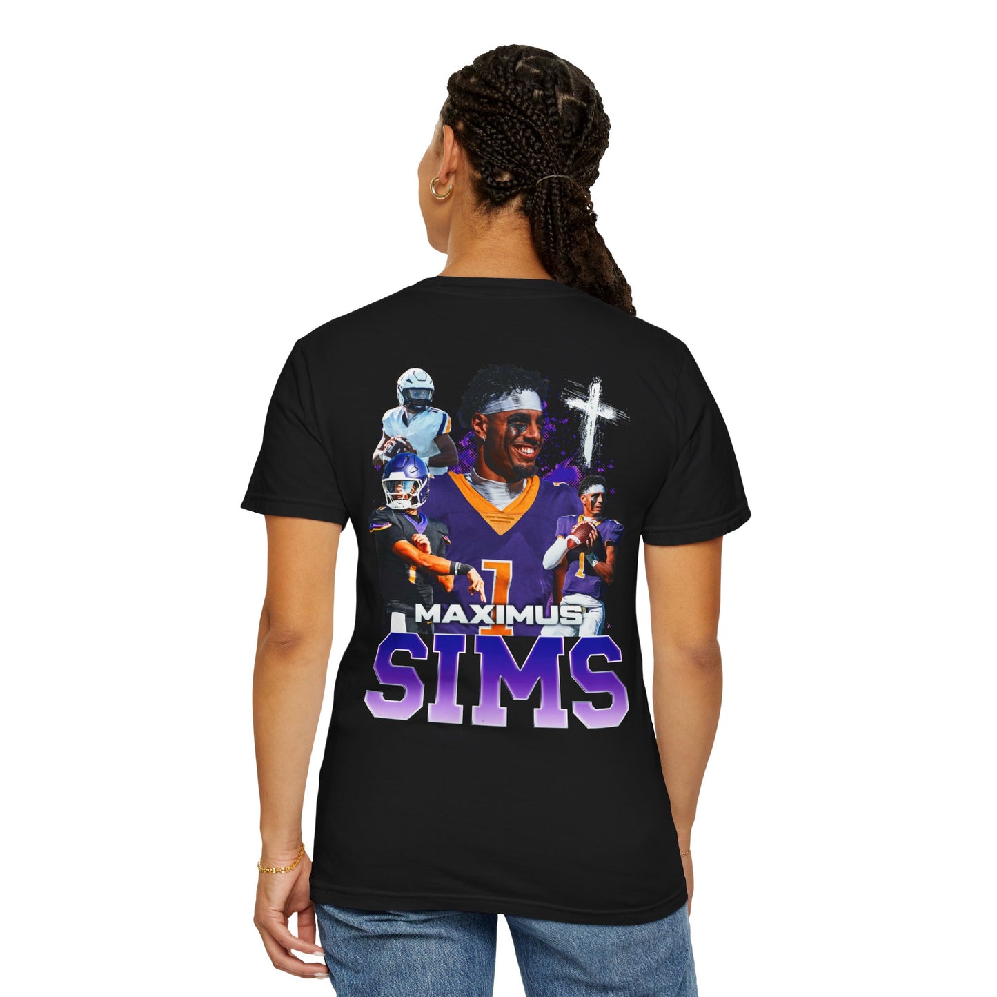 Maximus Sims Logo Front & Back Premium Tee