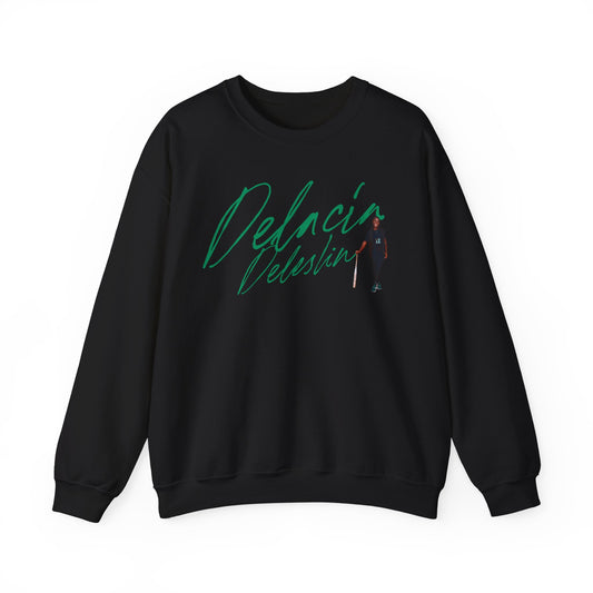 Delacia Deleslin Cursive Crewneck Sweatshirt