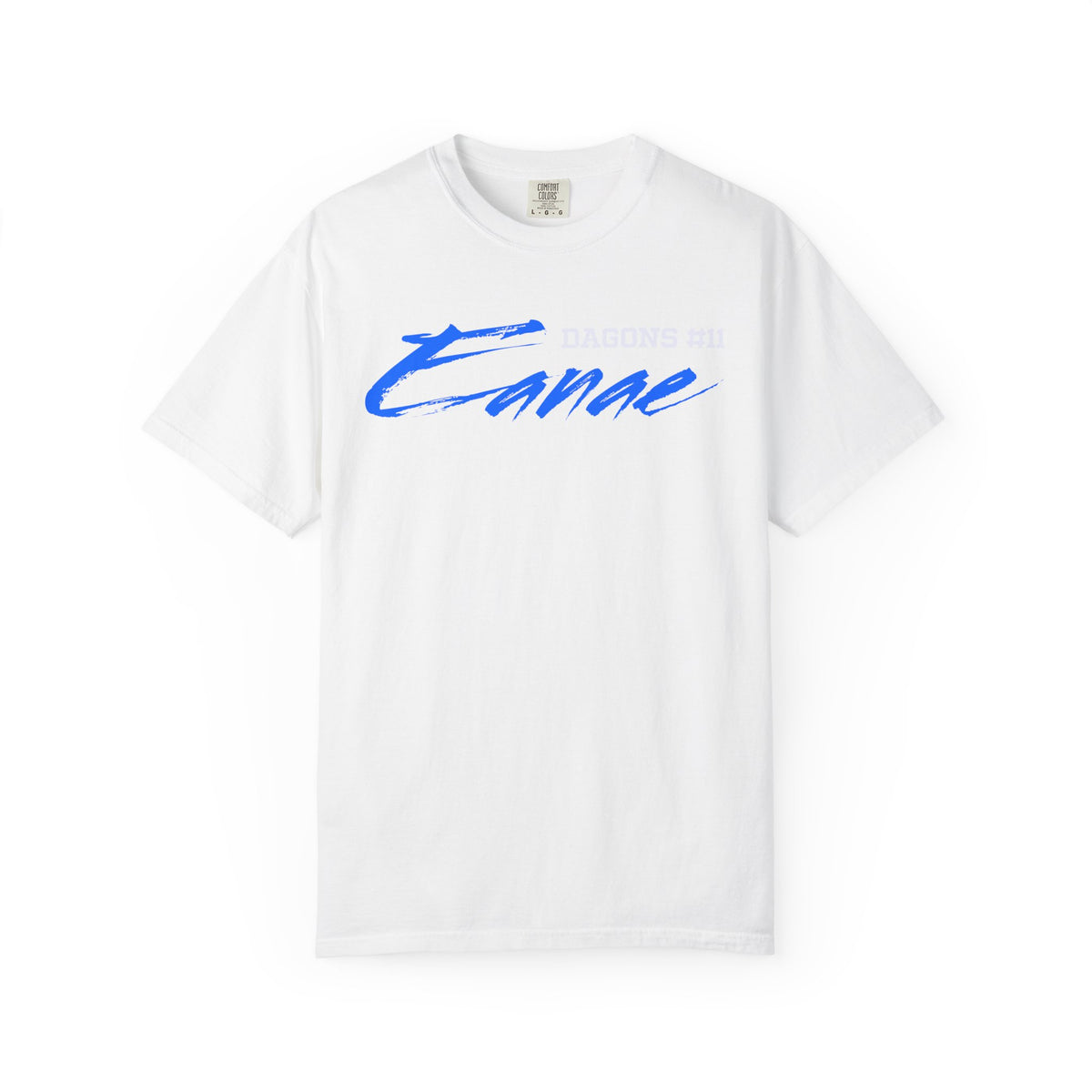 Eanae Dagons Cursvie Name & Number Premium Tee