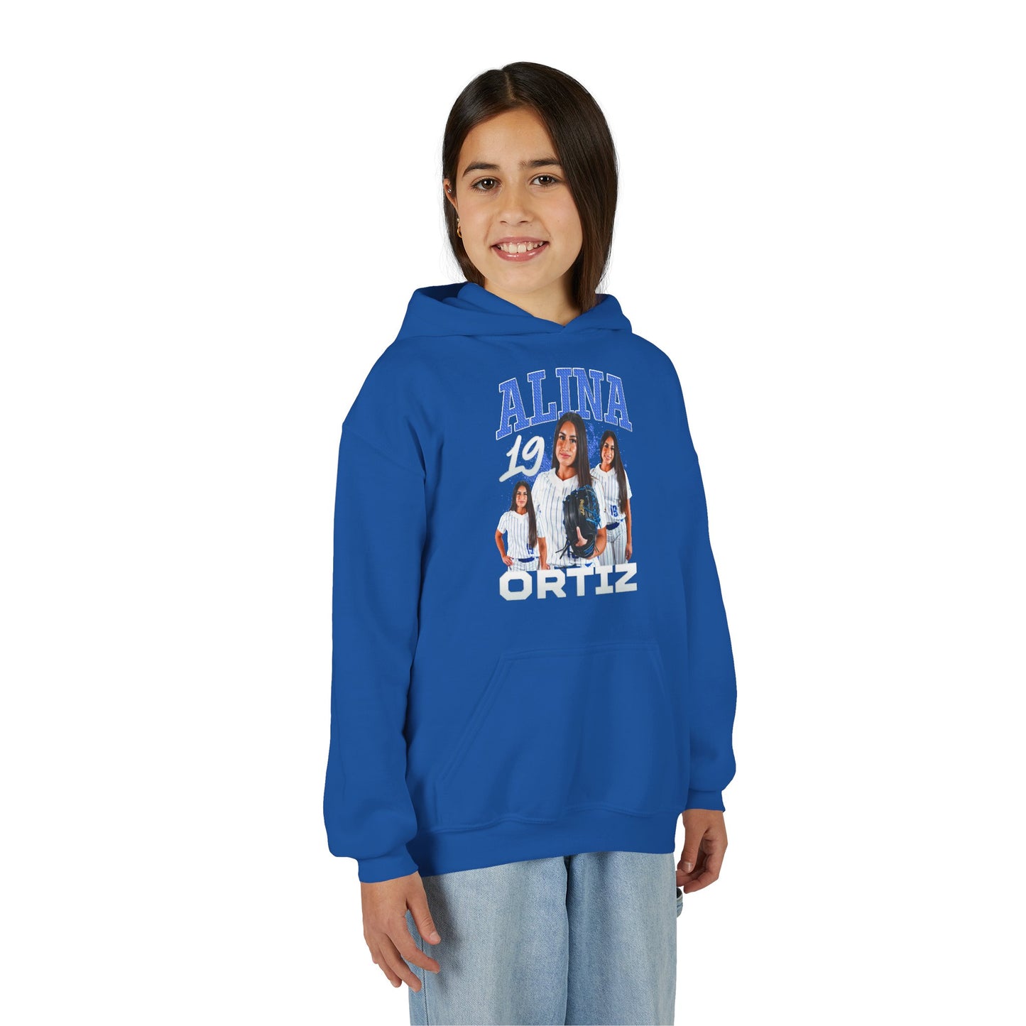 Alina Ortiz First Name Highlight Kids Hoodie