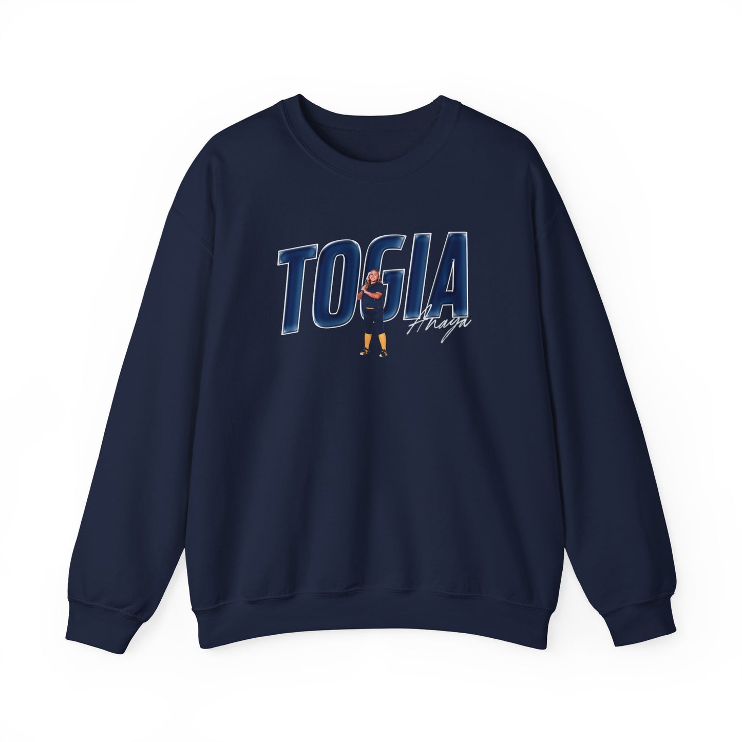 Anaya Togia Cursive Combo Crewneck Sweatshirt