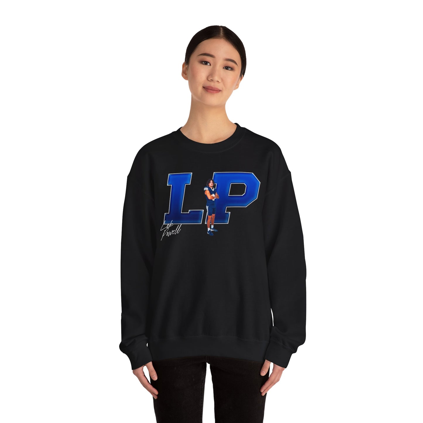 Lek Powell Big Initials Crewneck Sweatshirt