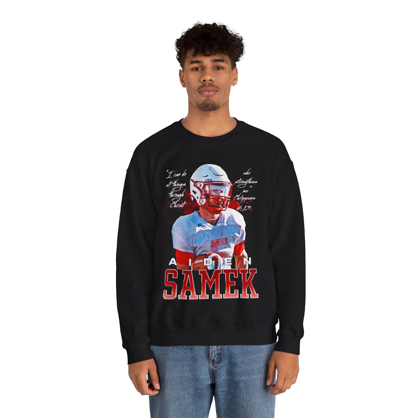 Aiden Samek Featured Quote Crewneck Sweatshirt