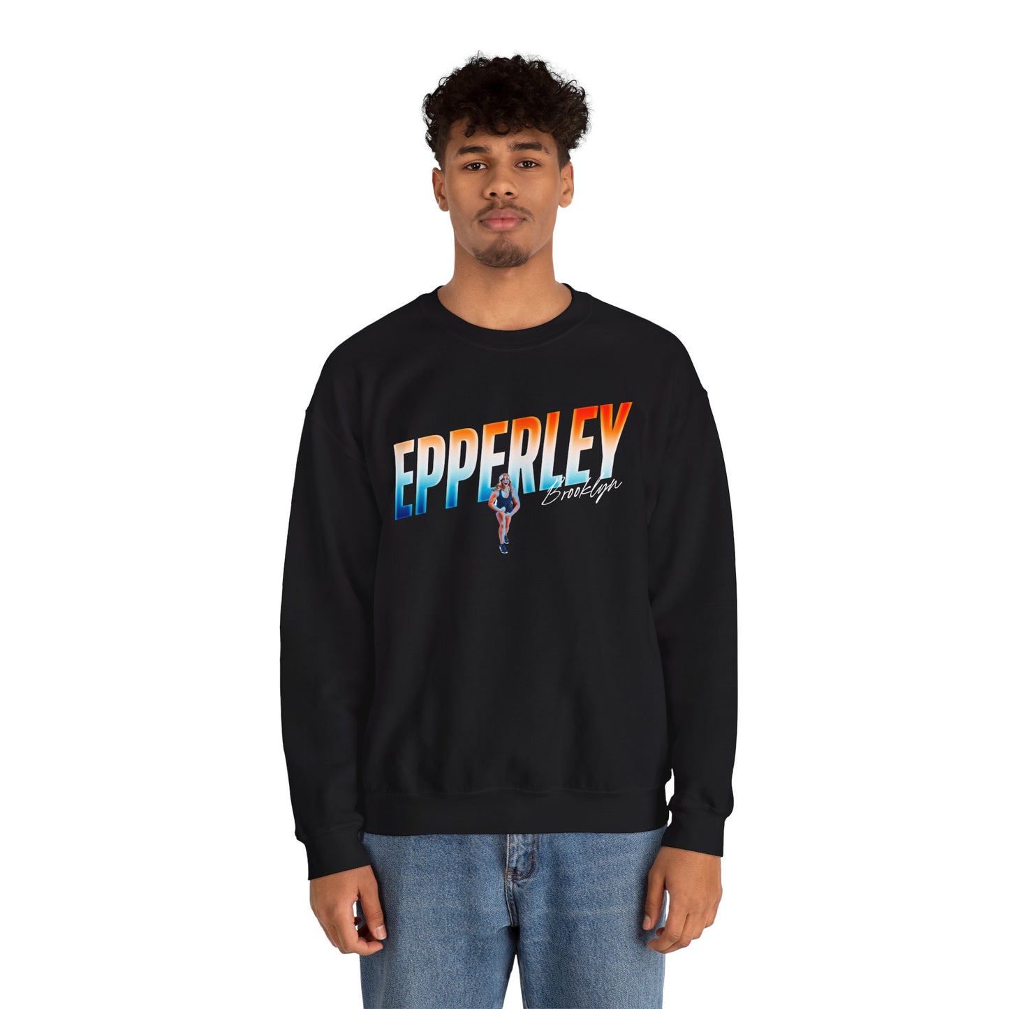 Brooklyn Epperley Cursive Combo Colored Crewneck Sweatshirt