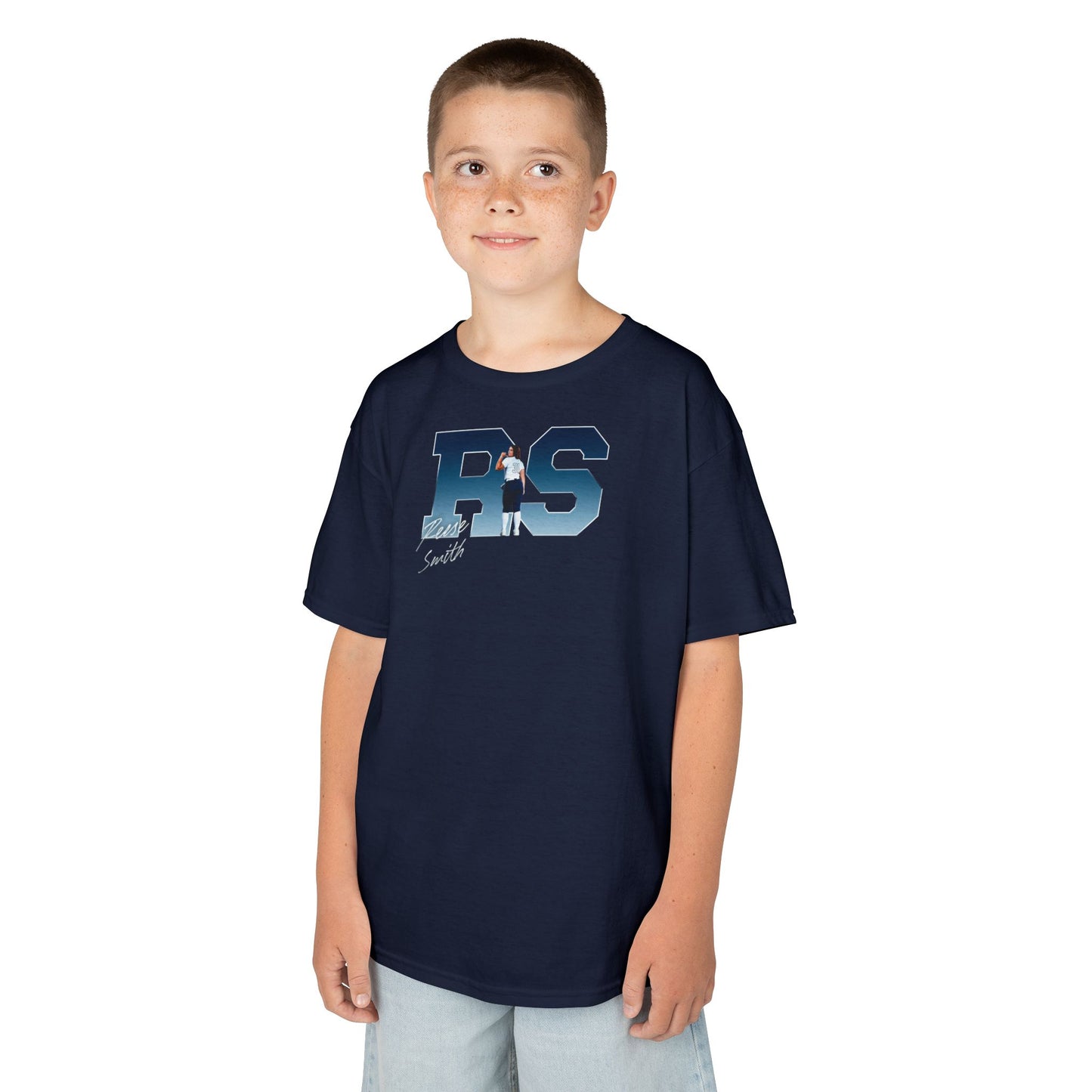 Reese Smith Big Initials Colored Kids Tee