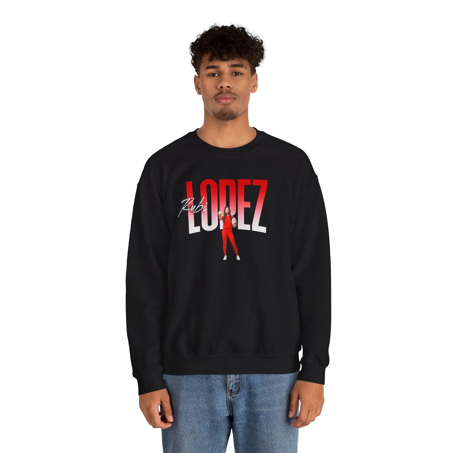 Rubi Lopez Big Last Name Crewneck Sweatshirt