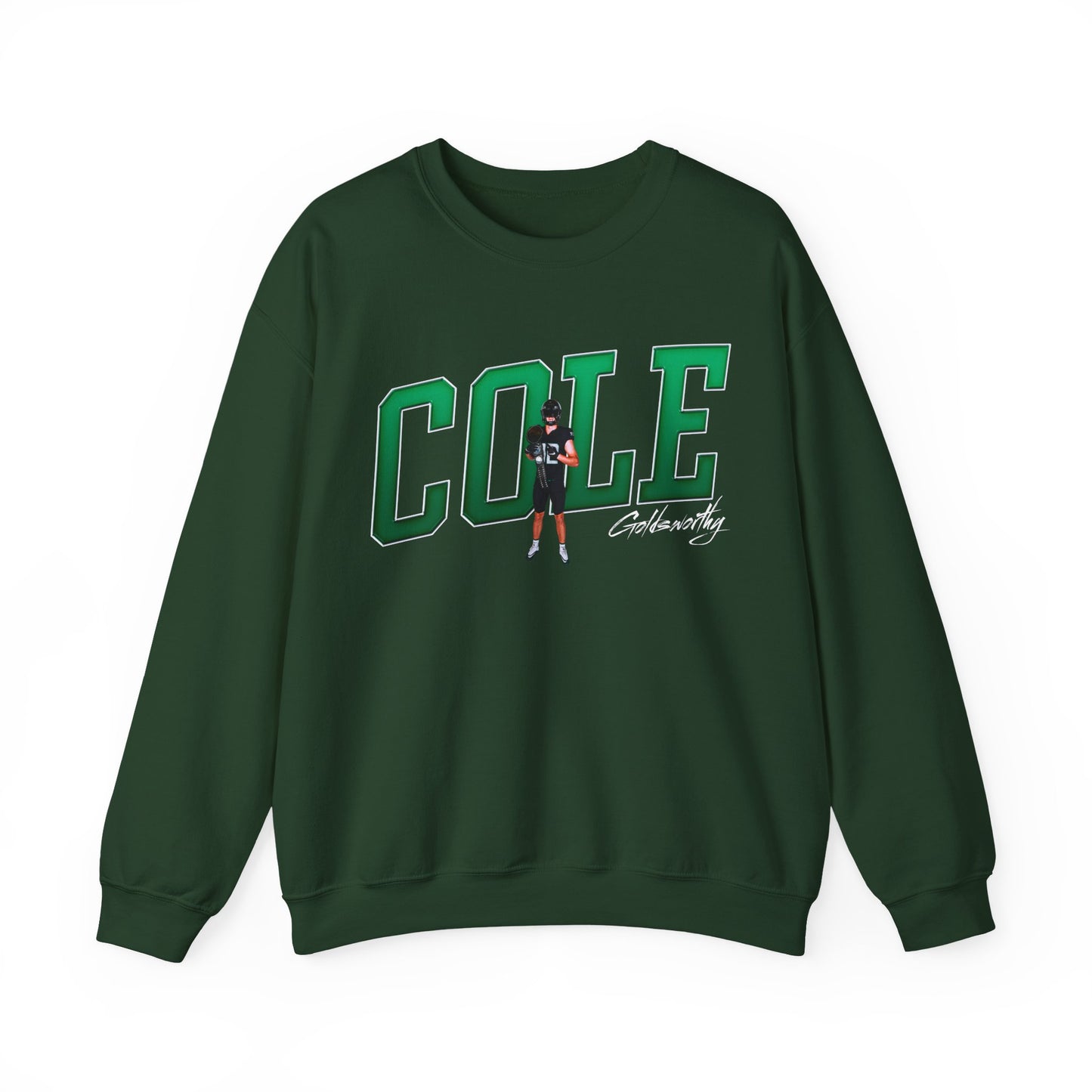Cole Goldsworthy Cursive Combo Colored Crewneck Sweatshirt