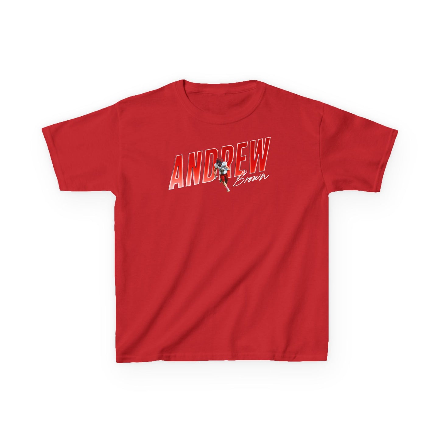 Andrew Brown Cursive Color Combo Kids Tee