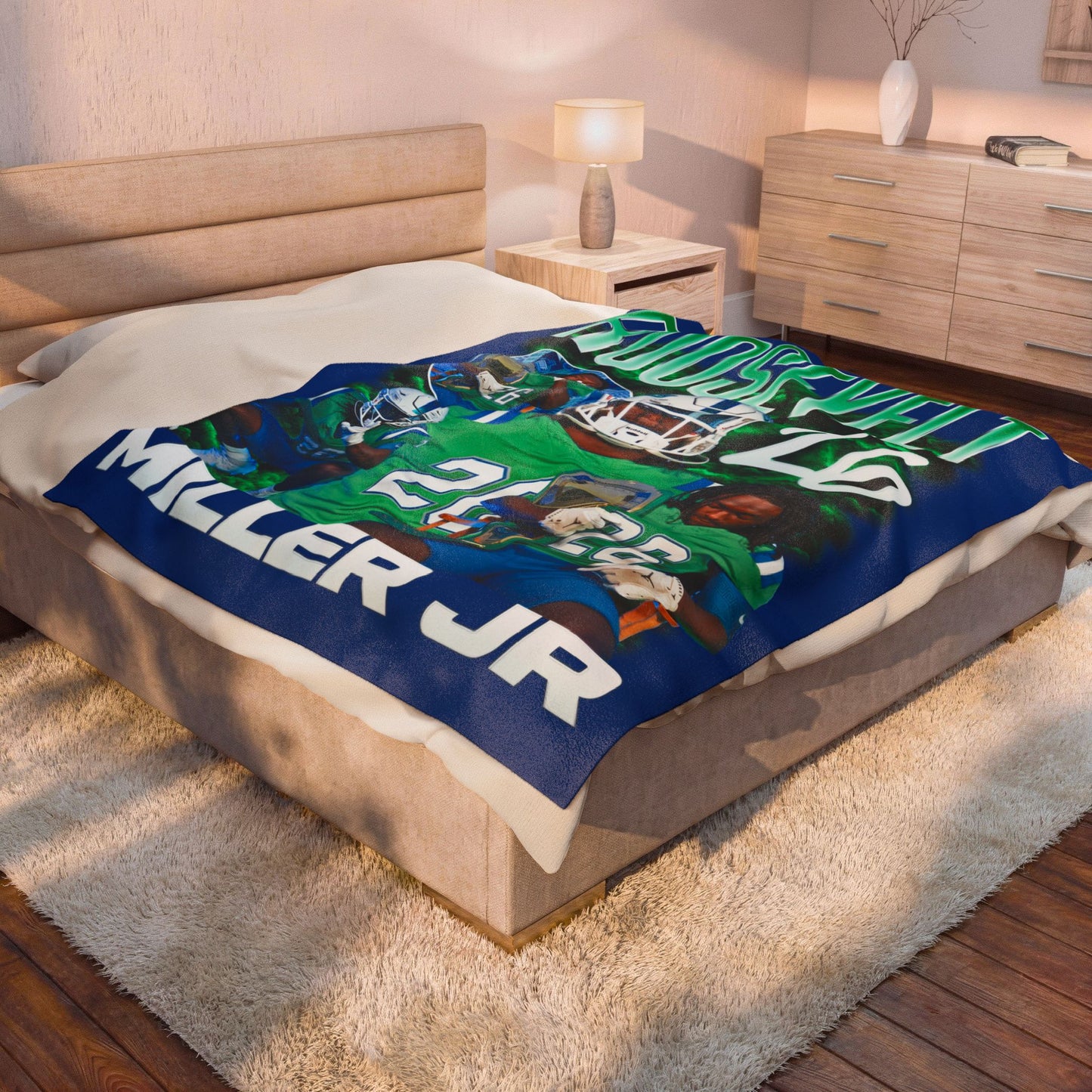 Roosevelt Miller Jr. 60"-80" Plush Blanket