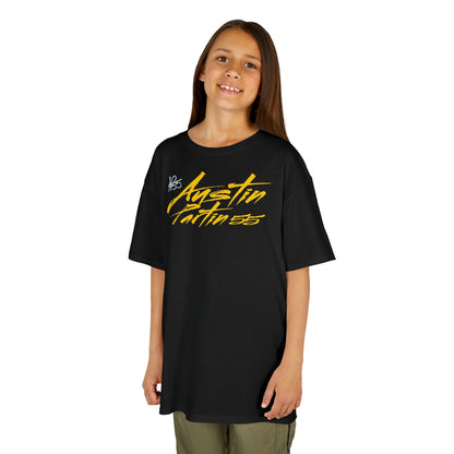 Austin Partin Cursive Name & Number Kids Tee