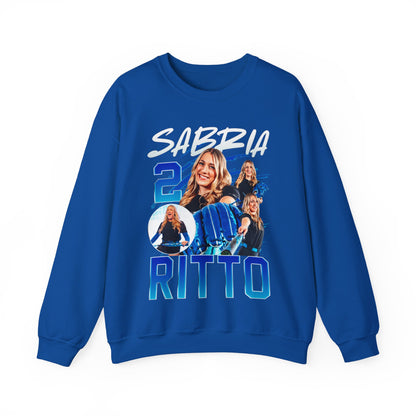 Sabria Ritto White & Color Combo Crewneck Sweatshirt