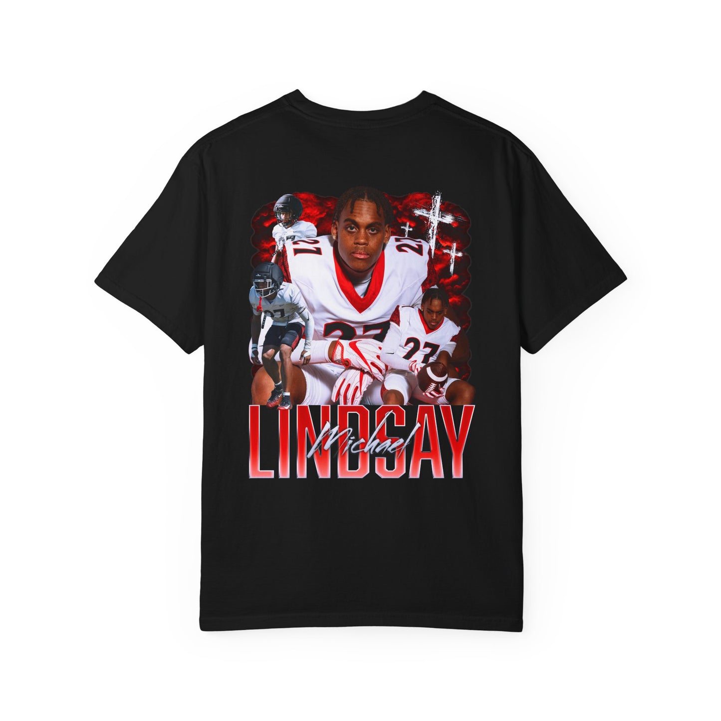 Michael Lindsay Logo Front & Back Premium Tee