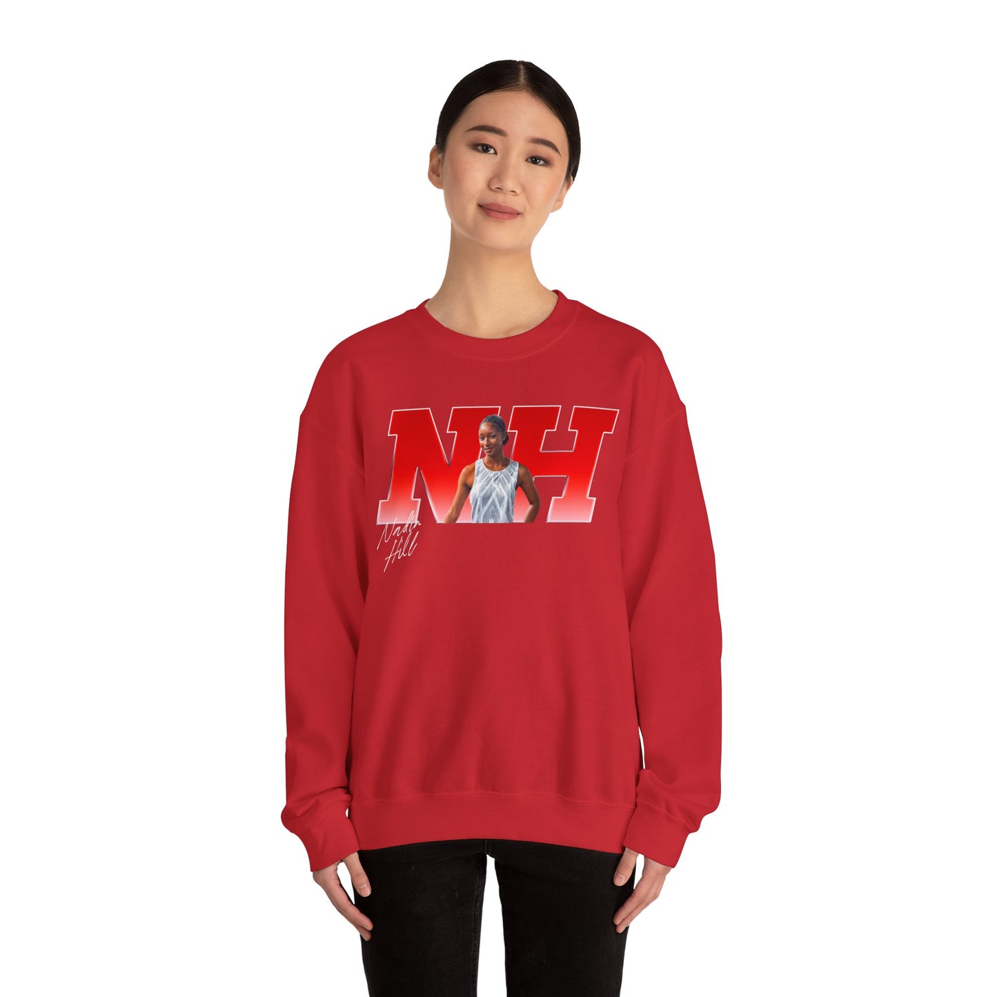 Nadia Hill Big Initials Crewneck Sweatshirt