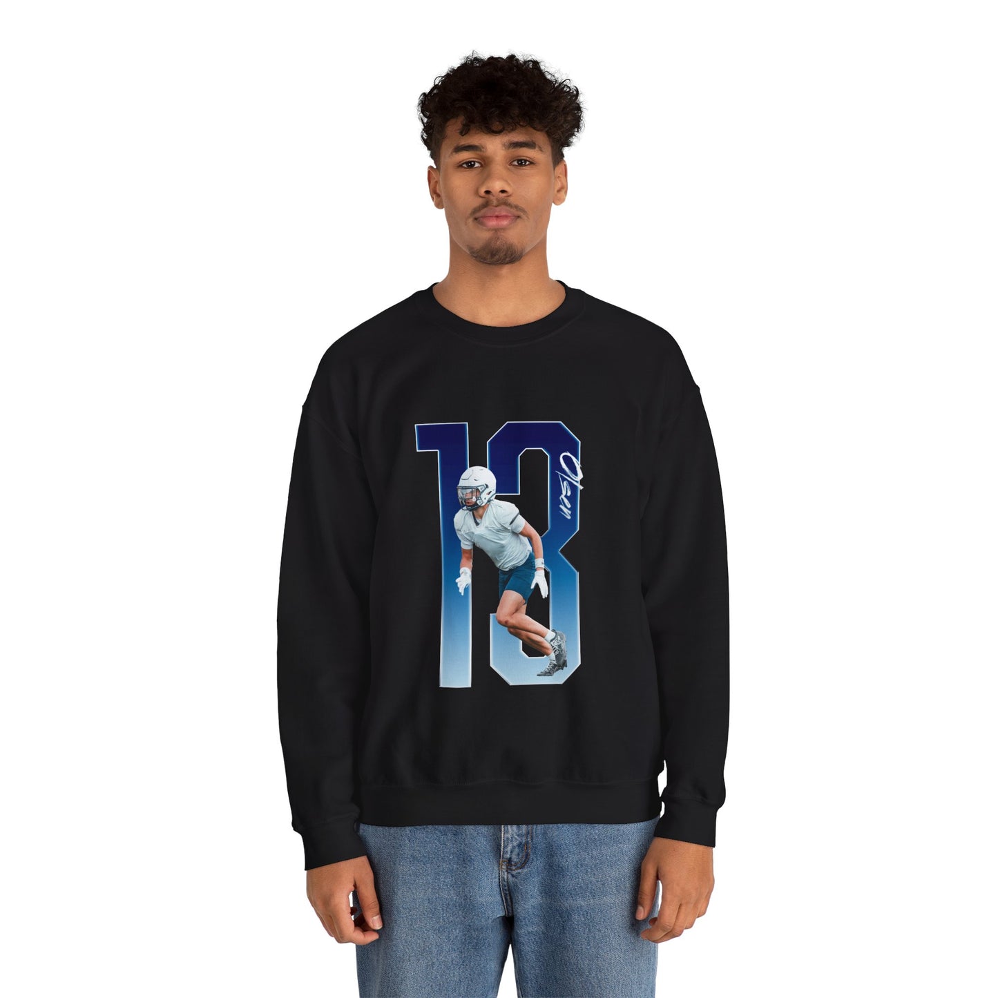 Trey Olsen Player Icon Number Crewneck Sweatshirt