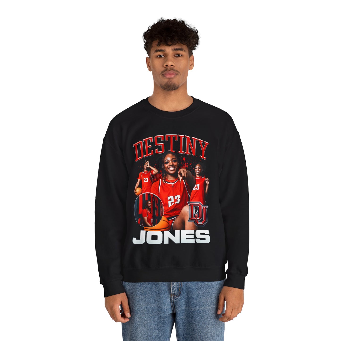 Destiny Jones First Name Highlight Crewneck Sweatshirt