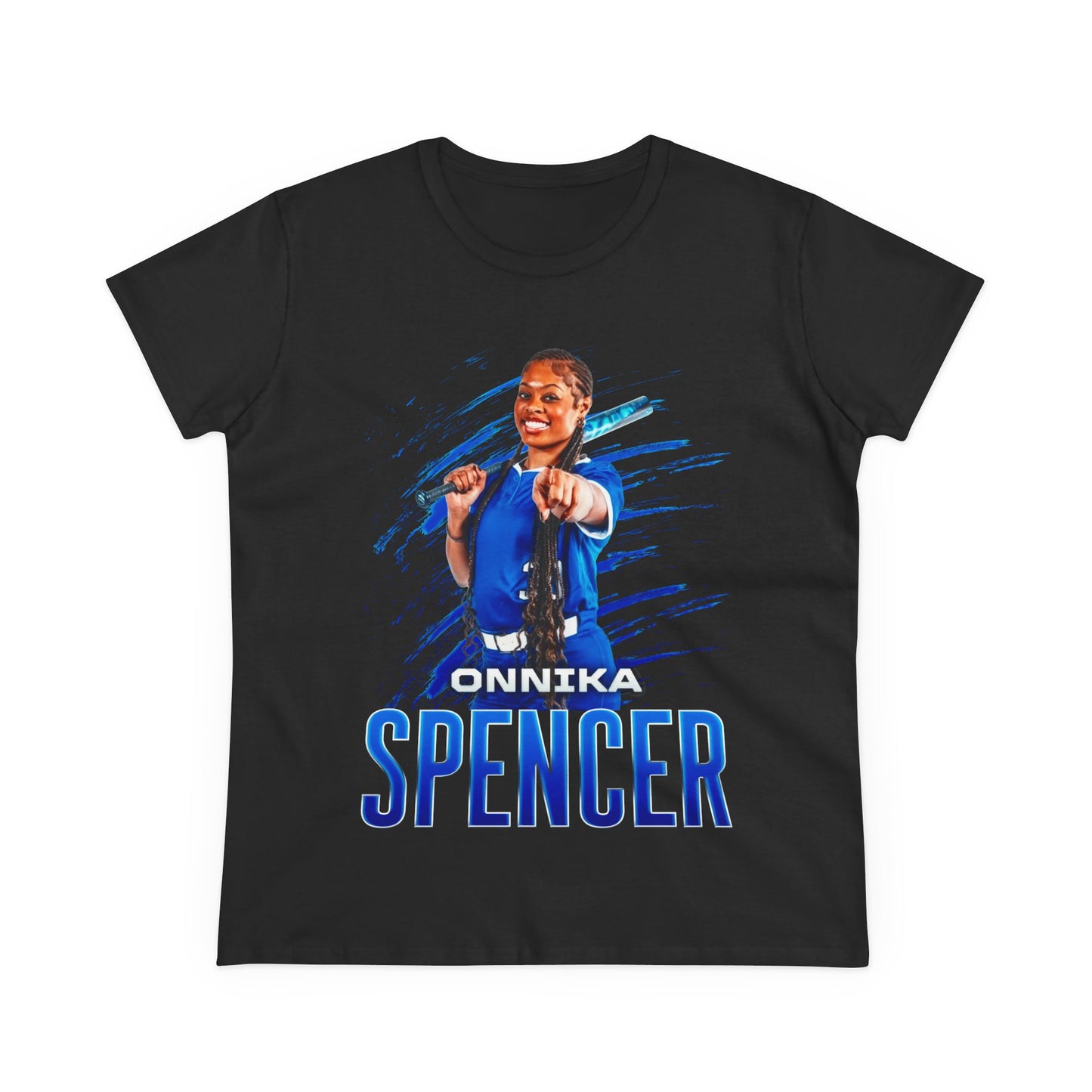 Onnika Spencer Name And Number Ombre Women's Tee