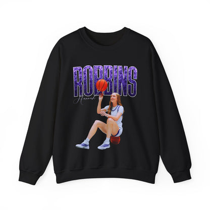Hannah Robbins Curved Combo Colored Crewneck Sweatshirt