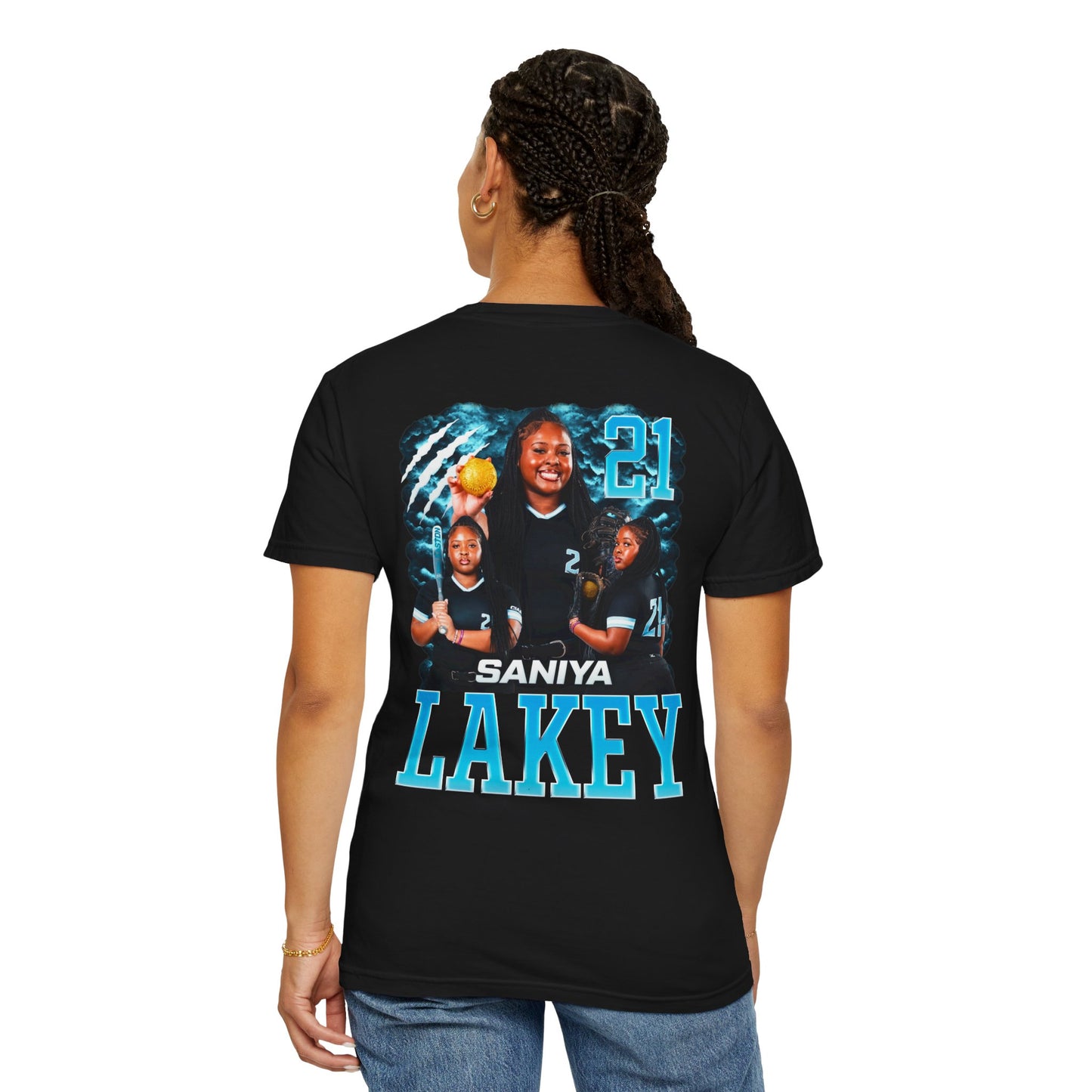 Saniya Lakey Logo Front & Back Premium Tee