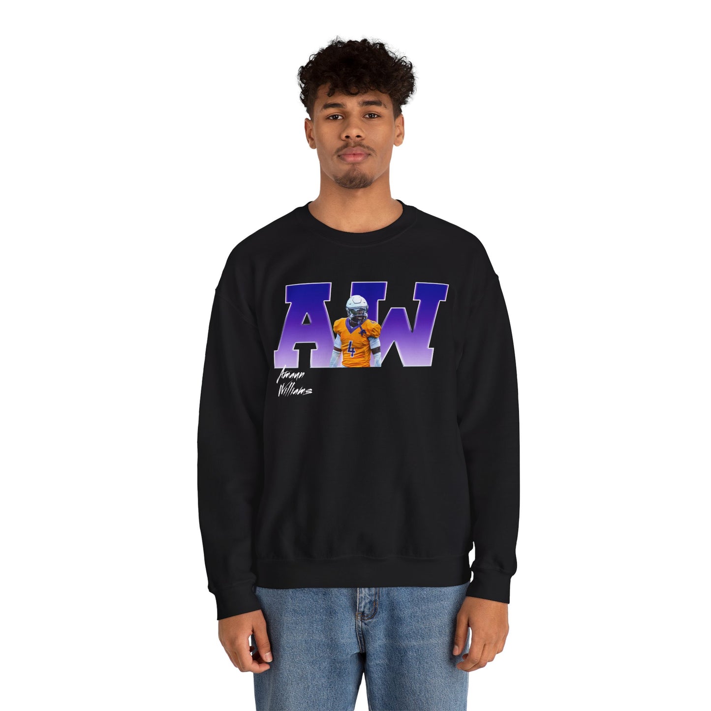 Amaun Williams Big Initials Crewneck Sweatshirt