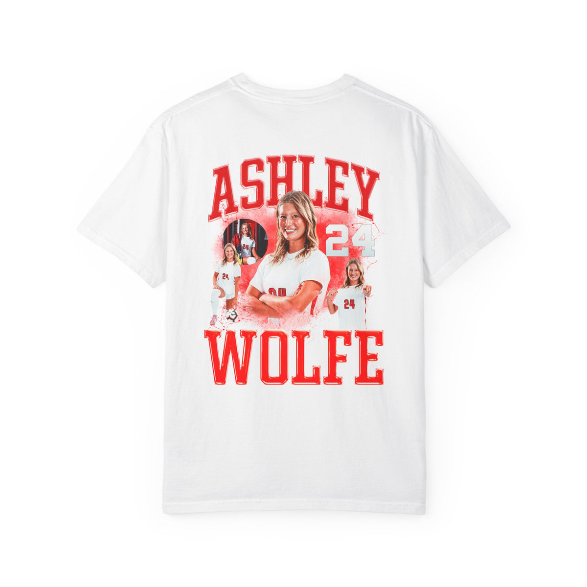 Ashley Wolfe Logo Front & Back Premium Tee