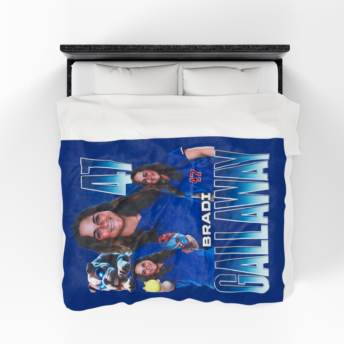 Bradi Gallaway Team Mascot 60"-80" Plush Blanket