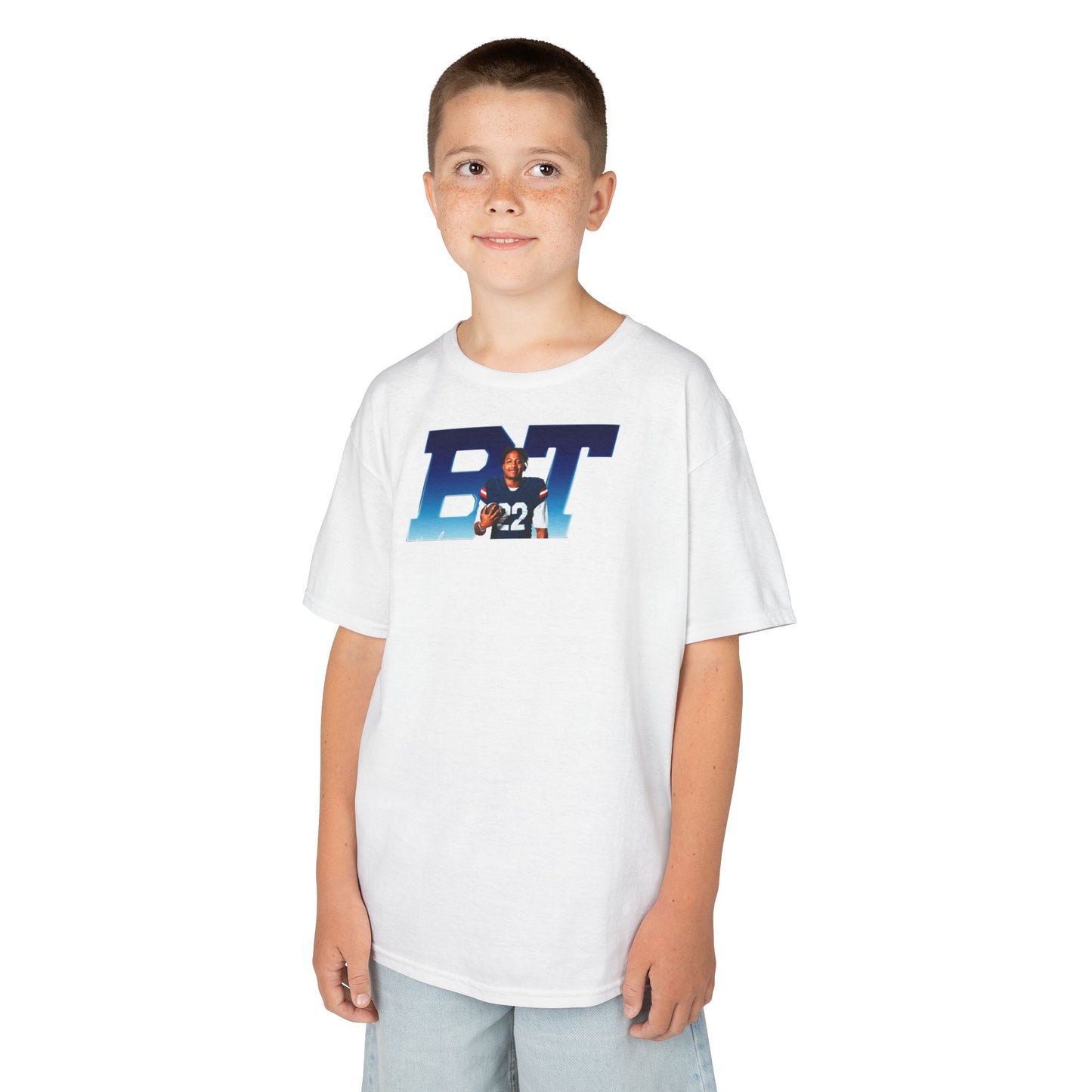 Brady Tillman Big Initials Colored Kids Tee