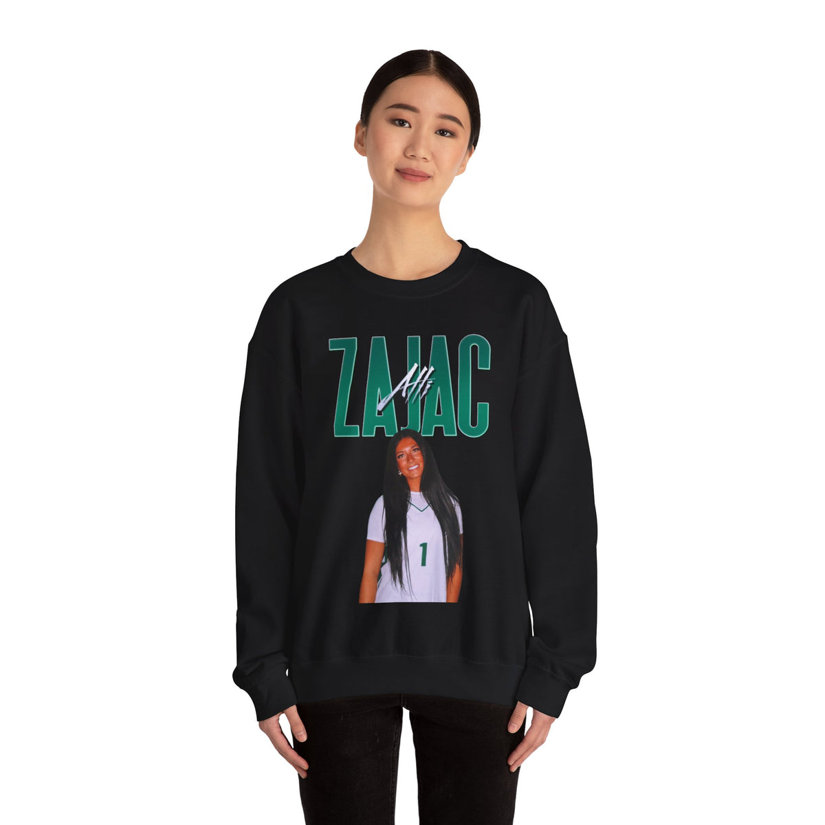 Alli Zajac Curved Combo Colored Crewneck Sweatshirt