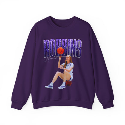 Hannah Robbins Curved Combo Colored Crewneck Sweatshirt