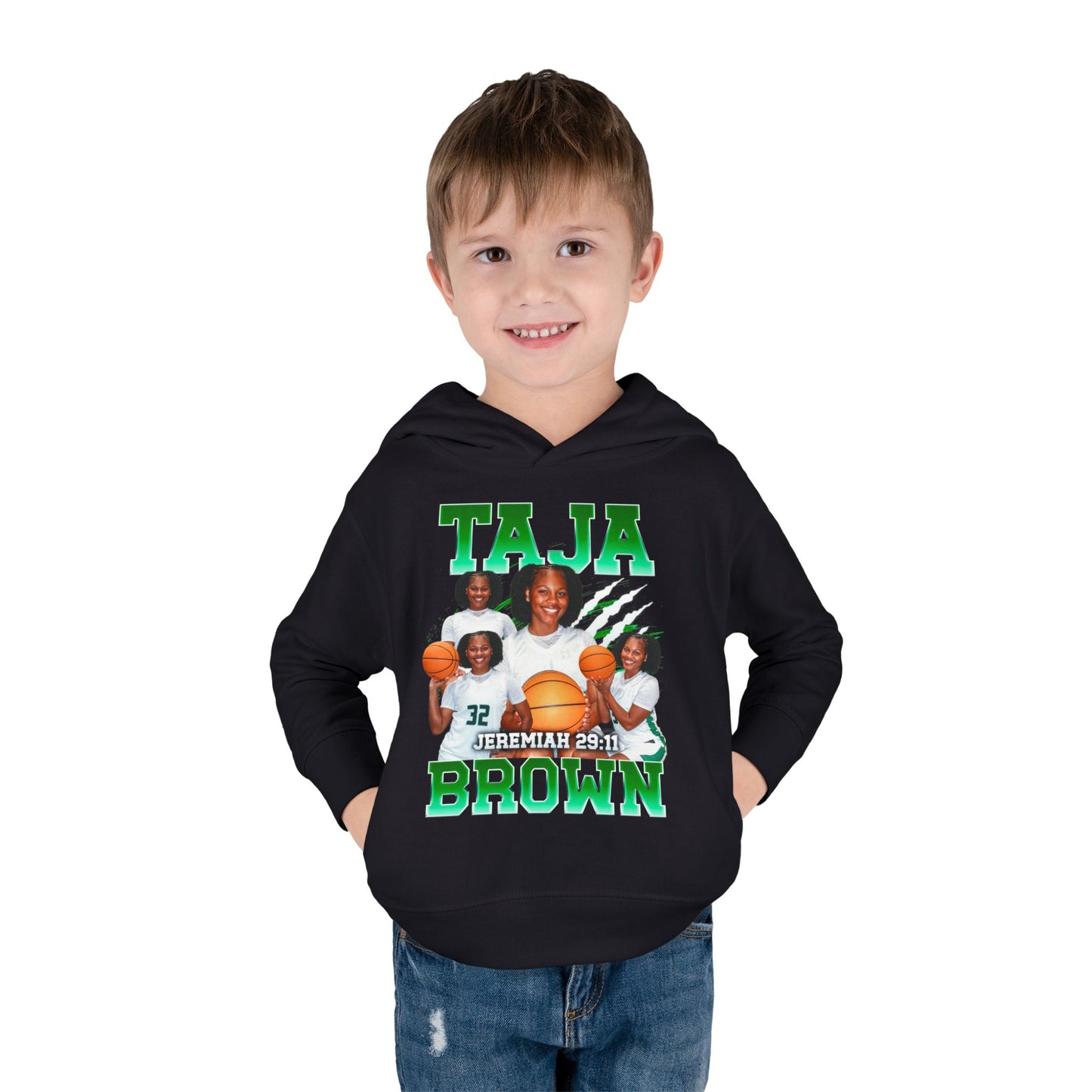 Taja Brown Toddler Pullover Hoodie