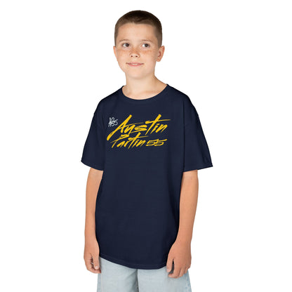 Austin Partin Cursive Name & Number Kids Tee