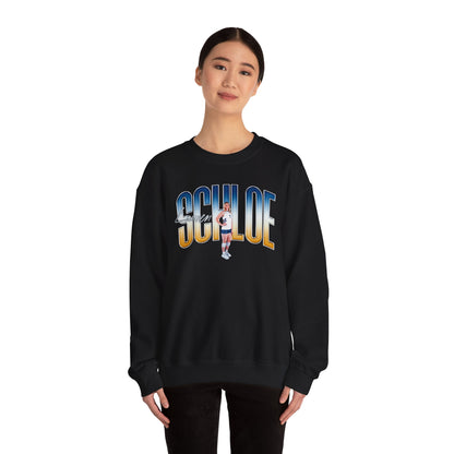 Lauren Schloe Curved Combo Colored Crewneck Sweatshirt